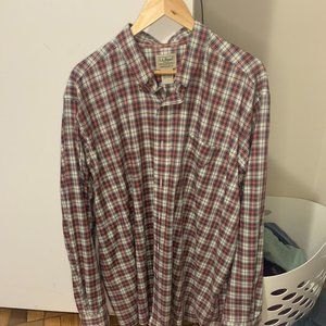 XL L.L. Bean Button up shirt in Red